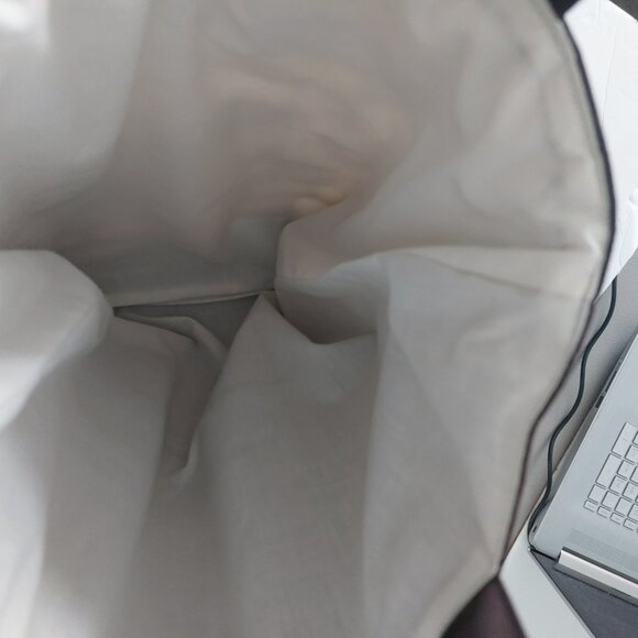 Rachel Lapp Quilted Tote Cottagecore Amish Patchwork Signed Brown Neutrals - Picture 11 of 12